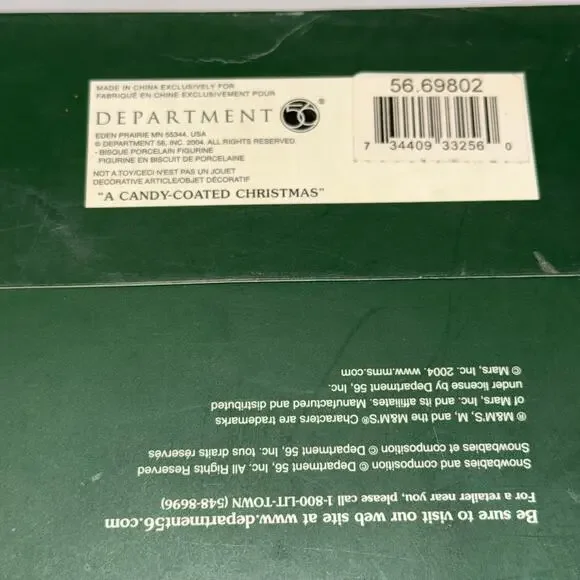 Department 56 Snowbabies M&M's "A Candy-Coated Christmas" - The Guest Collection - Picture 7 of 11